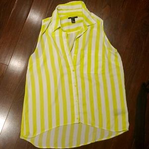 Stripped yellow blouse